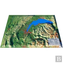 Bertrand.pt - Carte En Relief Du Jura & Leman
