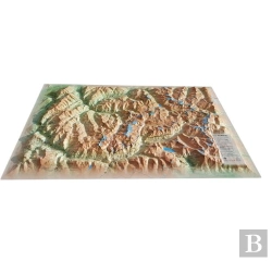 Bertrand.pt - Carte En Relief Du Massif De La Vanoise