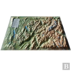 Bertrand.pt - Carte En Relief Du Mont Blanc Et Sa Region