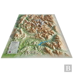 Bertrand.pt - Carte En Relief Du Parc National Des Écrins