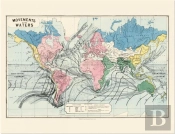 Carte : Mouvements Des Eaux ; Movements Of The Waters