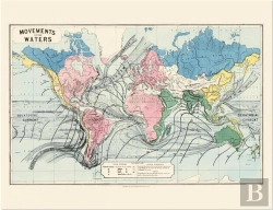 Bertrand.pt - Carte : Mouvements Des Eaux ; Movements Of The Waters
