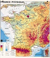 Carte Mur France & Europe Phys