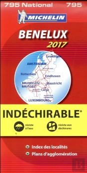 Carte Nationale 795 Benelux 2017 Indechirable/Benelux 2017-Overscheurbaar