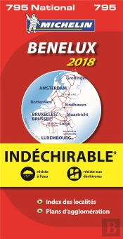Carte Nationale 795 Benelux Indechirable 2018