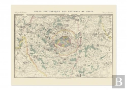 Bertrand.pt - Carte Pittoresque Des Environs De Paris