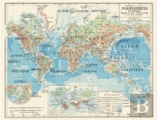 Carte : Planisphère Physique