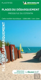 Carte Touristique ; Plages Du Débarquement ; Presqu'Ile Du Contentin