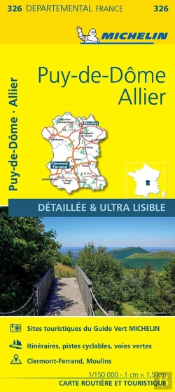Bertrand.pt - Cartes Départementales N.326 : Allier, Puy-De-Dôme