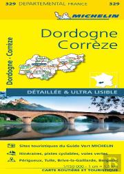 Cartes Départementales N.329 : Corrèze, Dordogne