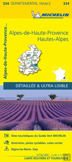 Bertrand.pt - Cartes Départementales N.334 : Alpes De Haute-Provence, Hautes Alpes
