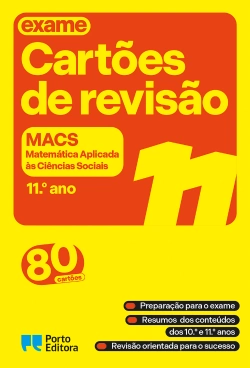 Bertrand.pt - Cartões de revisão - Livro Matemática Aplicada às Ciências Sociais - 11.º ano
