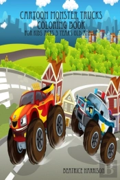 Cartoon Monster Trucks Coloring Book