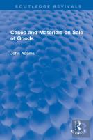 Cases And Materials On Sale Of Goods
