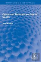 Cases And Materials On Sale Of Goods
