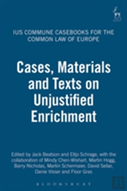 Bertrand.pt - Cases, Materials And Texts On Unjustified Enrichment