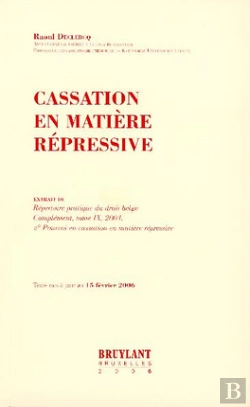 Bertrand.pt - Cassation En Matière Répressive