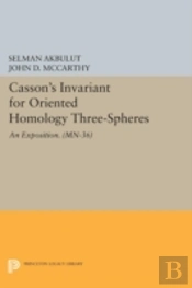 Casson'S Invariant For Oriented Homology Three-Spheres