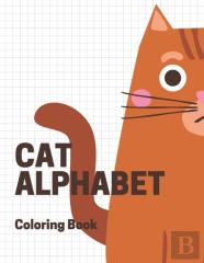 Cat Alphabet Coloring Book