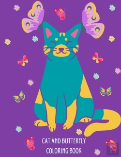 Bertrand.pt - Cat And Butterfly Coloring