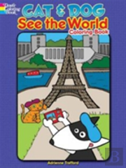 Cat And Dog See The World Coloring Book