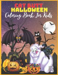 Cat Butt Halloween Coloring Book For Kids