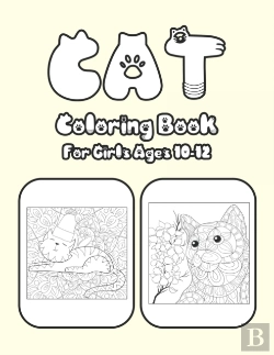 Bertrand.pt - Cat Coloring Book For Girls Ages 10-12