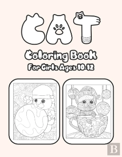 Bertrand.pt - Cat Coloring Book For Girls Ages 10-12