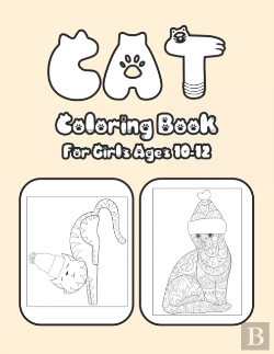 Bertrand.pt - Cat Coloring Book For Girls Ages 10-12