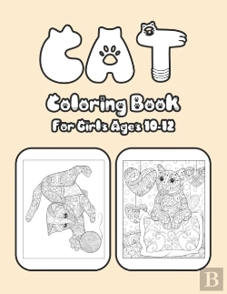 Bertrand.pt - Cat Coloring Book For Girls Ages 10-12