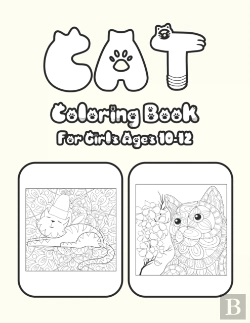 Bertrand.pt - Cat Coloring Book For Girls Ages 10-12