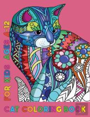 Cat Coloring Book For Kids Ages 4-12