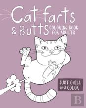 Cat Farts And Butts Coloring Book For Adults