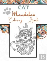 Cat Mandalas Coloring Book