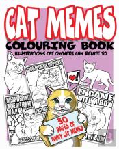 Cat Memes Colouring Book