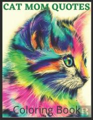 Cat Mom Quotes Coloring Book
