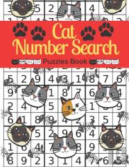 Cat Number Search Puzzles Book