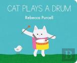 Cat Plays A Drum