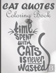 Cat Quotes Coloring Book