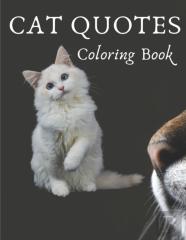 Cat Quotes Coloring Book