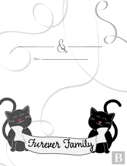 Bertrand.pt - Cat Wedding Guest Book - Pet Lovers