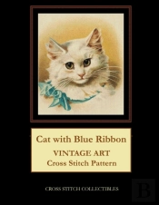 Cat With Blue Ribbon