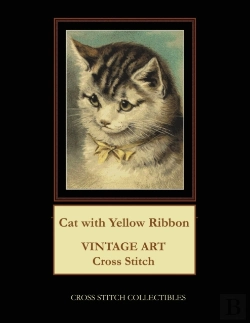 Bertrand.pt - Cat With Yellow Ribbon: Vintage Art Cros
