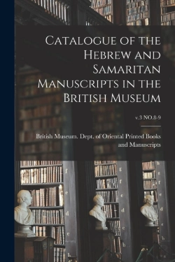 Bertrand.pt - Catalogue Of The Hebrew And Samaritan Ma