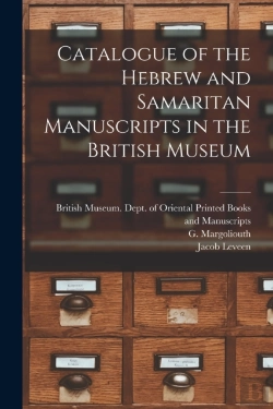Bertrand.pt - Catalogue Of The Hebrew And Samaritan Ma