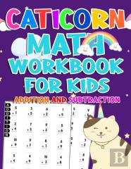 Caticorn Math Worbook For Kids ( Addition And Subtraction )