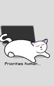 Catlover'S Notebook - Blank Lined Pages - Priorities Human