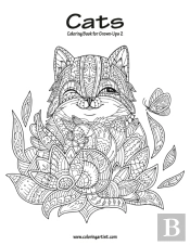 Cats Coloring Book For Grown-Ups 2