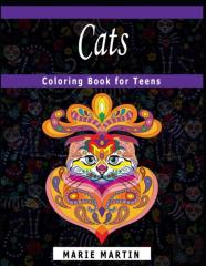 Cats Coloring Book For Teens
