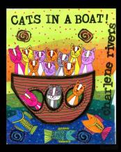Cats In A Boat